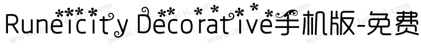 Runeicity Decorative手机版字体转换